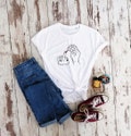 Organic Cotton Feminist T-Shirt, Nail Polish Graphic Tee product logo