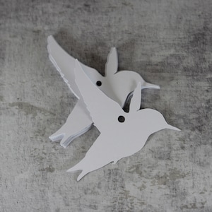 Grandes étiquettes-cadeaux colibri, étiquettes kraft, étiquettes blanches, étiquettes de prix, étiquettes de fête, étiquettes d'article, étiquettes cadeaux, étiquettes pour produits, étiquettes de mariage