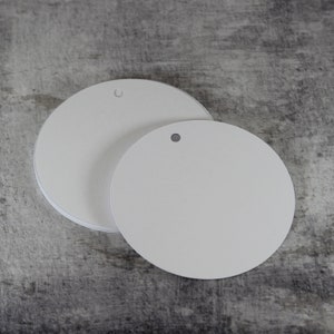 XXLarge Circle-cadeaulabels, 3,5-inch kraftlabels, witte labels, prijskaartjes, feestlabels, artikellabels, cadeaulabels, tags voor producten, bruiloftstags