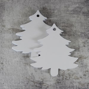 Étiquettes d'arbre de Noël, étiquettes Kraft 3 x 3,5 pouces, étiquettes blanches, étiquettes de prix, étiquettes de fête, étiquettes d'articles, étiquettes cadeaux, étiquettes pour produits, étiquettes de mariage