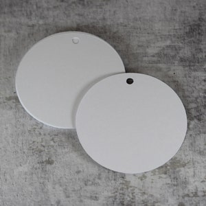 Etiquettes cadeaux extra larges circulaires, 3 pouces kraft, étiquettes blanches, étiquettes de prix, étiquettes de fête, étiquettes d'articles, étiquettes cadeaux, étiquettes pour produits, étiquettes de mariage