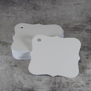 Fancy Square Tags 2.5 inch