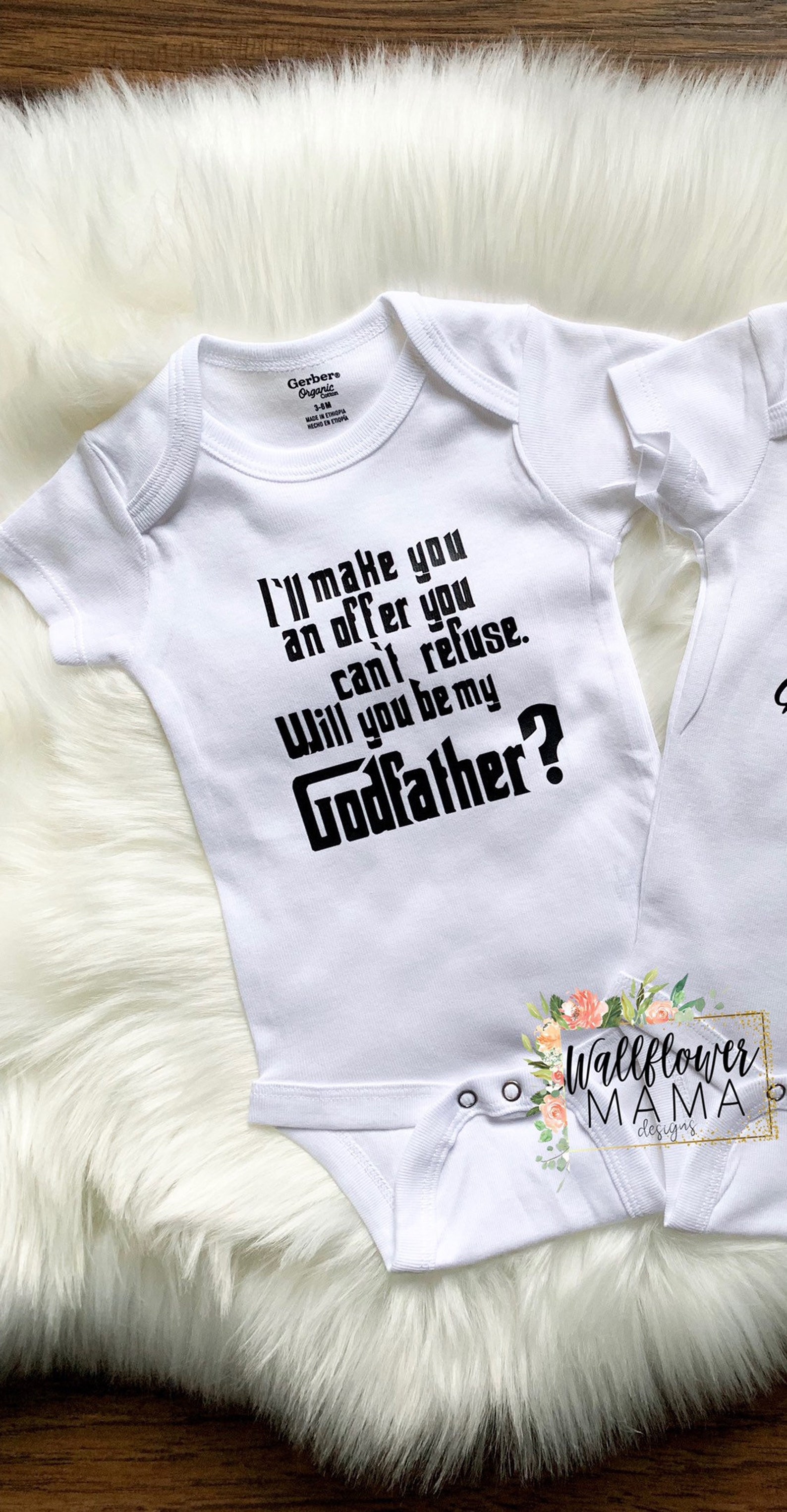 Will You Be My Godparent Onesie Godfather Proposal Gift | Etsy