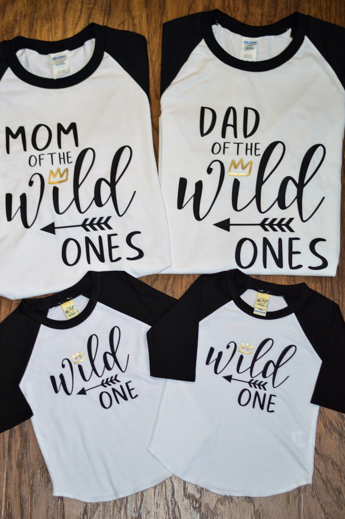 wild one family t shirts
