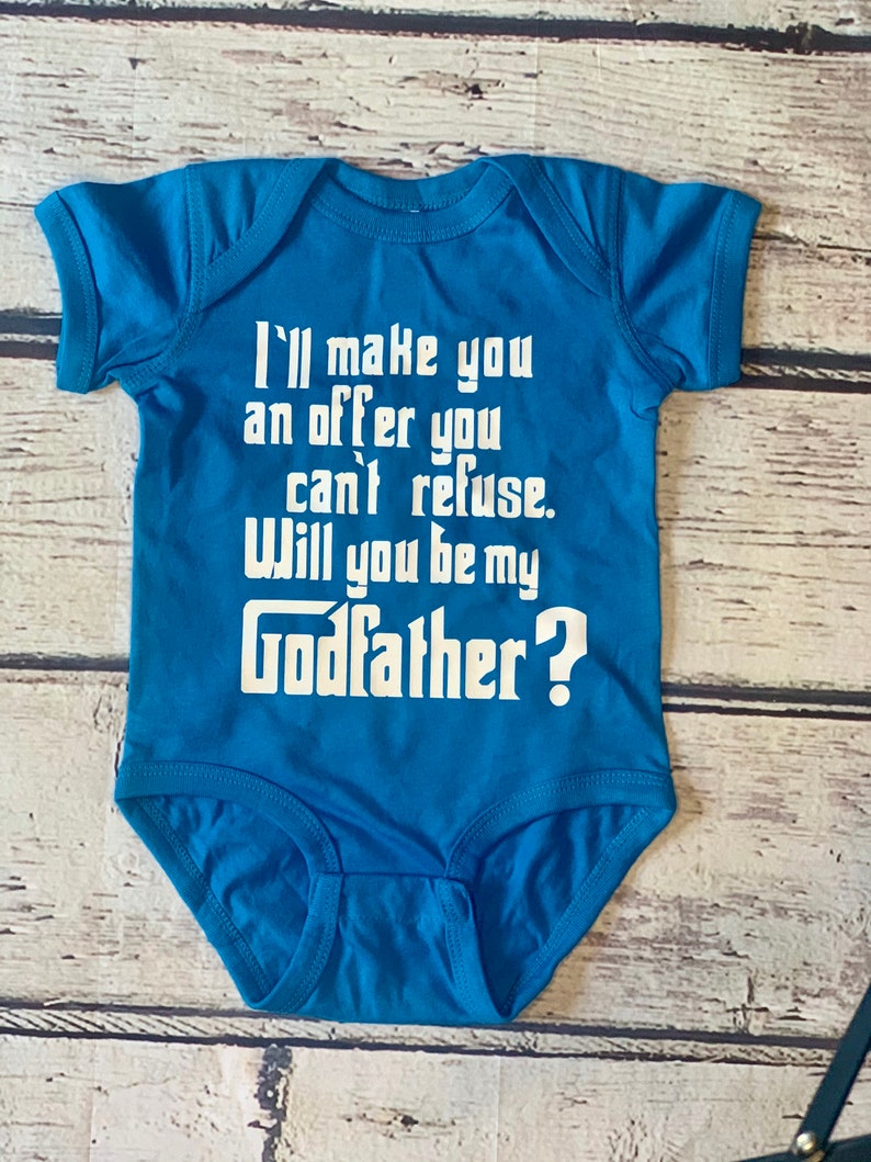 Will You Be My Godparent Onesie Godfather Proposal Gift | Etsy