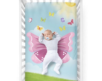 butterfly crib sheets