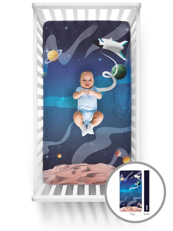 space themed crib sheets