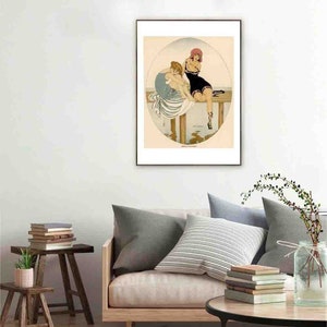 Gerda Wegener Digital Print Download, Printable Wall Art, Downloadable Wall Art, Home & Living, Home Decor Wall Art, Parisian Print Art.