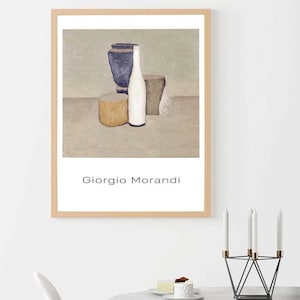 Digitaldruck-Download von Giorgio Morandi, druckbare Wandkunst, digitale Wandkunst, Zuhause & Wohnen, Morandi-Poster, Inneneinrichtung, zeitgenössische Kunst