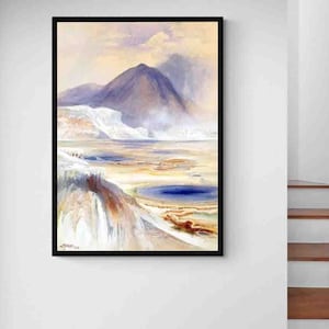 Thomas Moran Digital Print Download, Printable Wall Art, Downloadable Wall Art, Home & Living, Home Decor Wall Art, American painting.