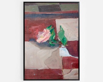Richard Diebenkorn Digital Flower Art, Printable Art and