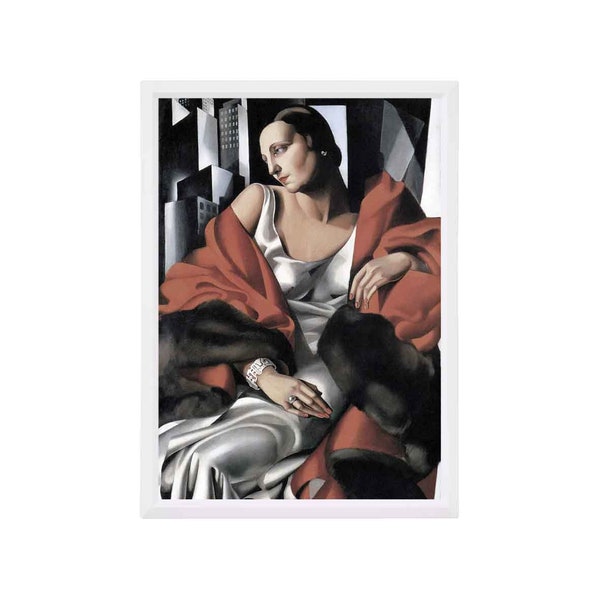 Tamara de Lempicka Digital Print Download, Printable Wall Art, Downloadable Wall Art, Tamara de Lempicka Modern Art Portraits Print, Poster.