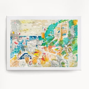 Raoul Dufy Digital Print Download Beach painting, Printable Wall Art, Downloadable Wall Art, Raoul Dufy Illustrator, Home Decor Wall Art.