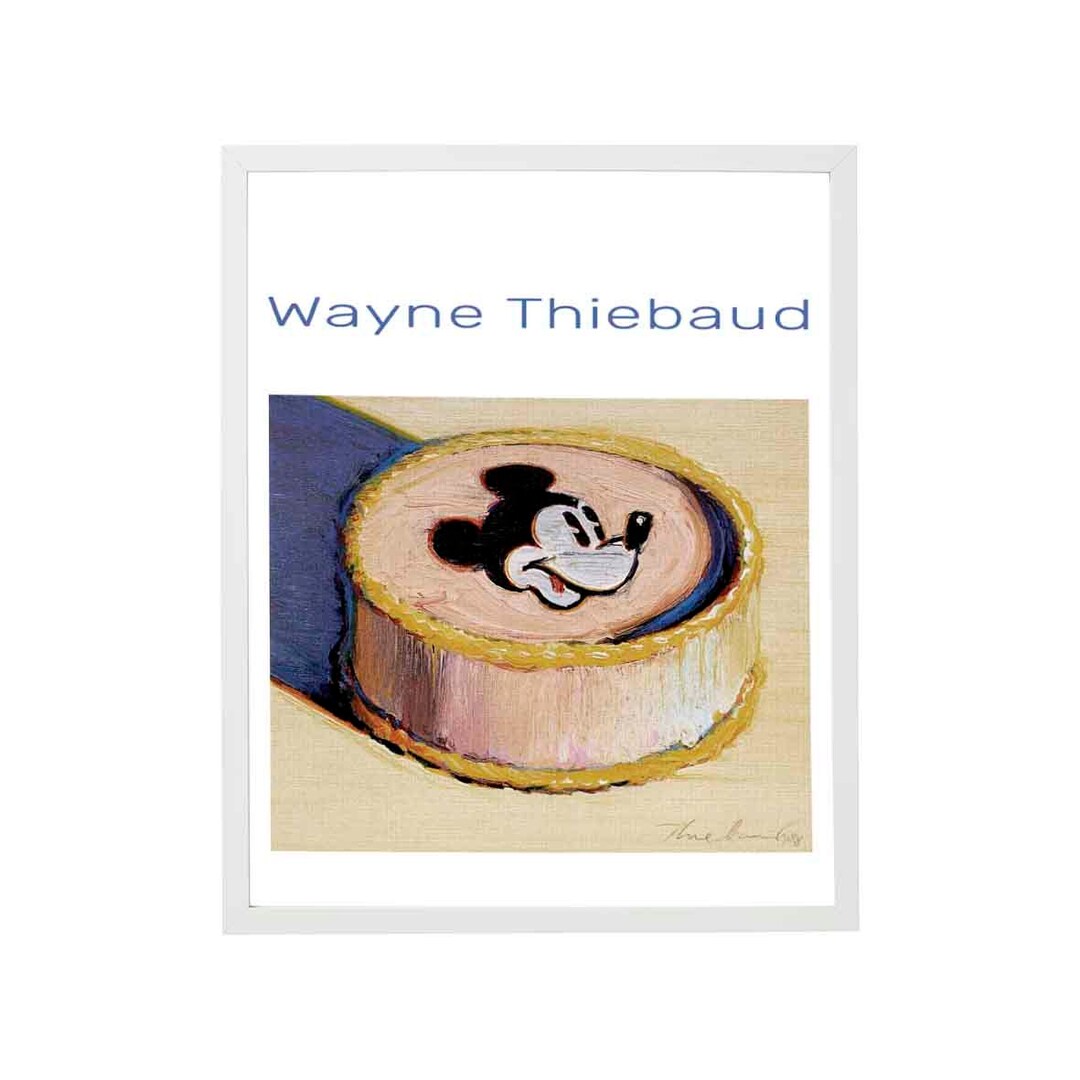 Wayne Thiebaud ミッキーマウス アートポスター 1984 Vintage Wayne Thiebaud 1984 Mickey Mouse Framed 30