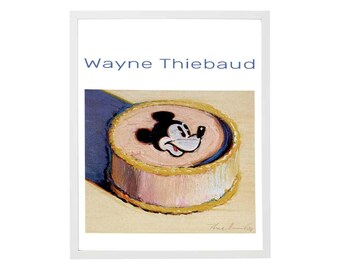Wayne Thiebaud Digital Print Download Mickey painting, Printable Wall Art, Downloadable Wall Art Wayne Thiebaud Illustration Art print.