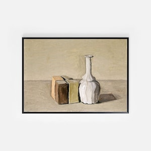 Digitaldruck-Download von Giorgio Morandi, druckbare Wandkunst, digitale Wandkunst, Home & Living, Morandi Poster, Wohndekor, zeitgenössische Kunst