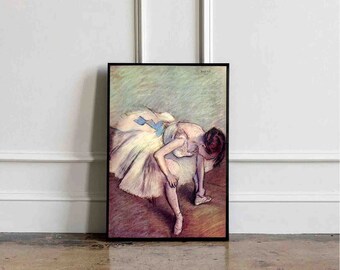 Edgar Degas Digital Print Download, Printable Wall Art, Downloadable Wall Art, Ballet Dancers Digital, Edgar Degas Ballet, Ballerina print.