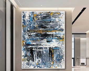 Large Abstract Painting,Modern Abstract Painting,Original Painting,Bathroom Wall Art, Xl Abstract Painting,Acrylic Textured Wall Art,SA00045