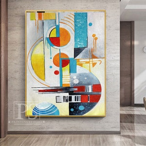 Large Colorful Abstract Painting Texture Abstract Painting Colorful Knife Painting Hand-painted Abstract Art Large Canvas Art Modern Art