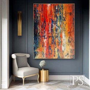 Oil Painting On Canvas City Abstract Modern Oil Painting Building Abstract Original Hand Painted Painting Modern Art