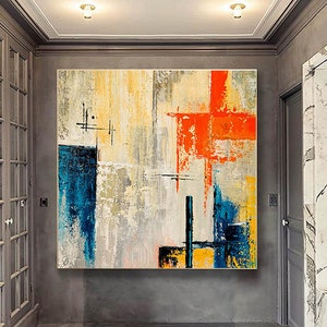 Extra Large Landscape Wall Art.Textured Abstract Painting.Modern abstract oil painting.White Painting.Large Wall Art Home Decor,NI00040