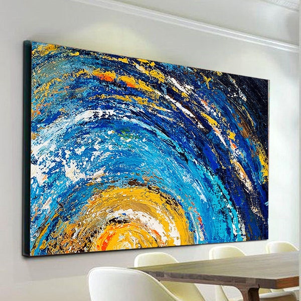 Large Sunset Painting Etsy