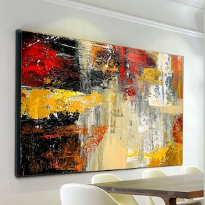 Large Wall Art,Abstract Painting,Abstract Canvas Art,Palette Knife Canvas,Acrylic Painting,Paintings on Canvas,Wall Art Canvas,NI00036