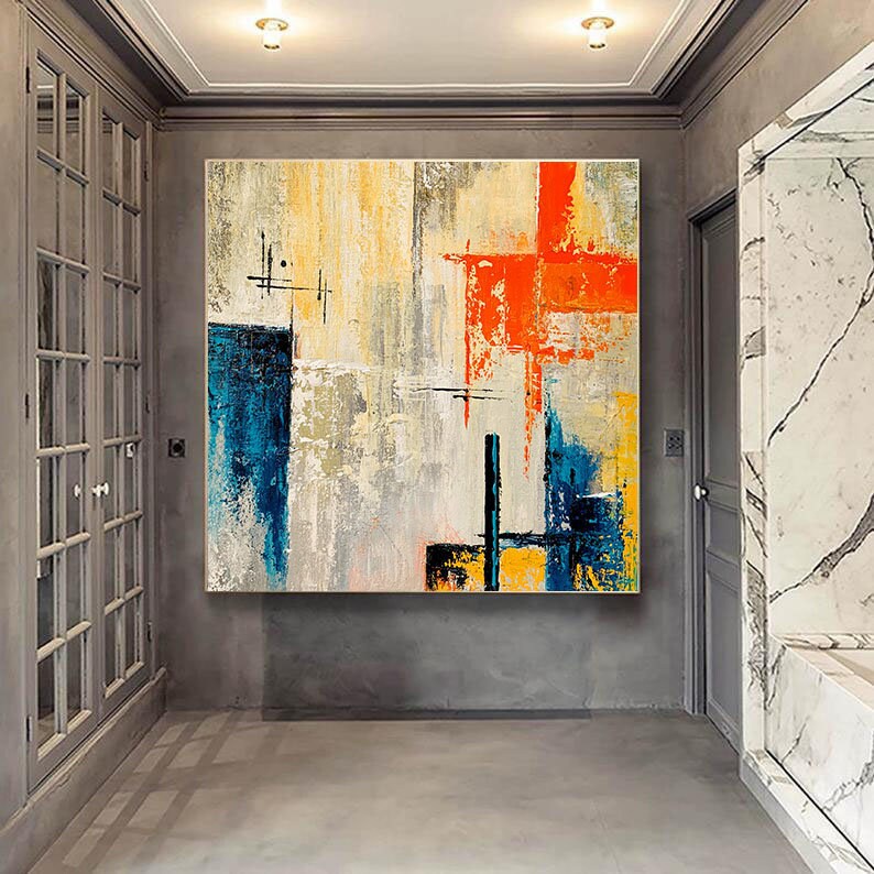 Extra Large Landscape Wall Art.Textured Abstract Etsy