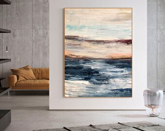 Pintura extra grande, pintura original, pintura texturizada, pintura abstrata, arte abstrata moderna, pinturas em tela pintadas à mão, arte de parede, #0009