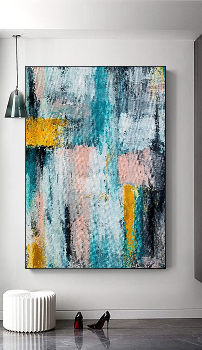 Extra Large Landscape Wall Art Textured Abstract Painting Etsy