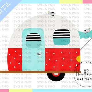 Red Camper Sublimation PNG,Camper Clipart,Camping,Happy Camper,Camper Png,Cute Camper,Christmas Camper,Camper Decor,Digital Clipart,Camper