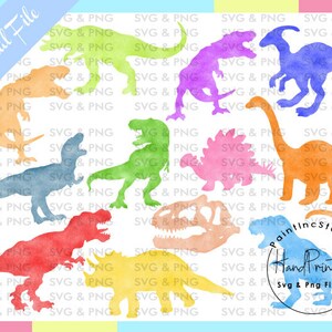 Pack of 12 Watercolor Dinosaur PNG Sublimation Design,Dinosaur,Dinosaur Birthday,Dinosaur Party,Dinosaurs Png,Dinosaur Clipart,Dino,Digital