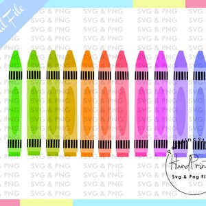 11 Watercolor Crayons Sublimation PNG,Crayon Clipart,Crayon,Rainbow Crayons,Crayon Png,Back To School,Teacher,Digital Clipart,Hand Drawn