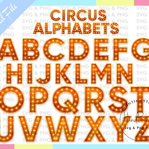 Circus Sublimation Png,Circus Alphabet,Alphabet Clipart,Circus Font,Png,Alphabet Png,Doodle letters,Printable Alphabet,Digital Alphabet