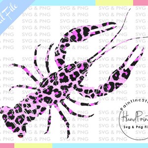 CrawFish Sublimation PNG,CrawFish Clipart,Animal Print,Crawfish Animal Print,Mardi Gras,Leopard Print,Cheetah,Hand Drawn,Digital Clipart