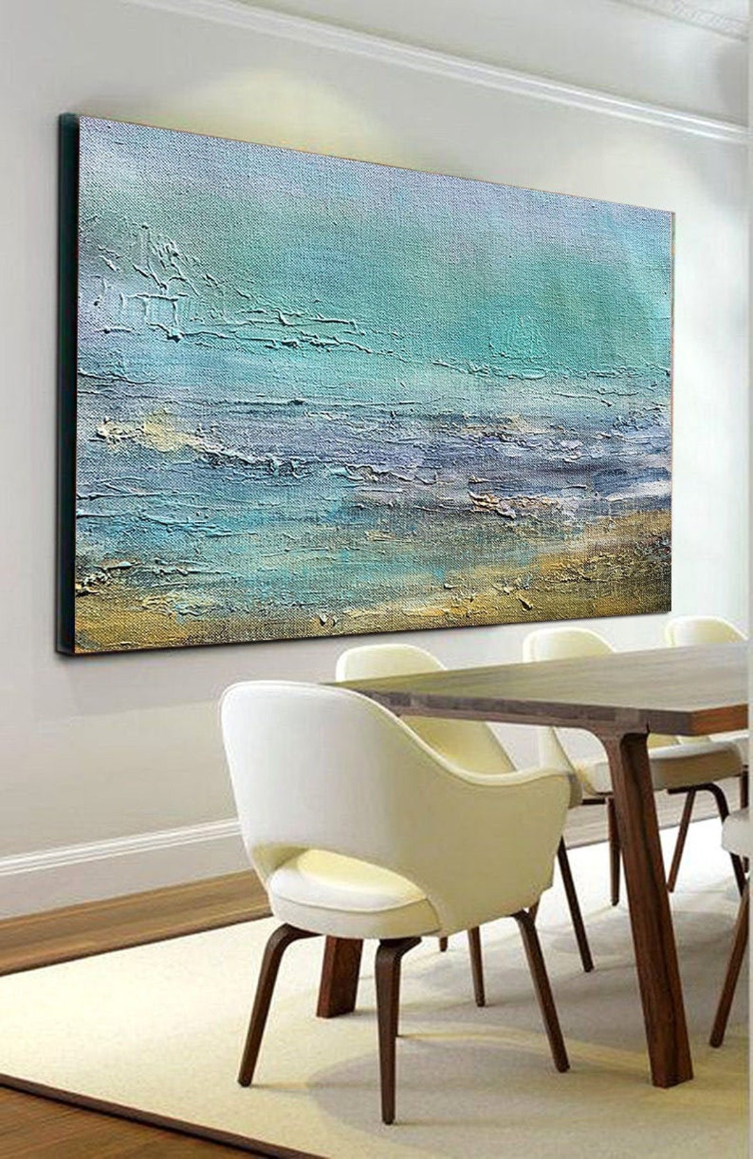 Extra Large Textured Abstract Painting on Canvas, Original Wall Art - Etsy