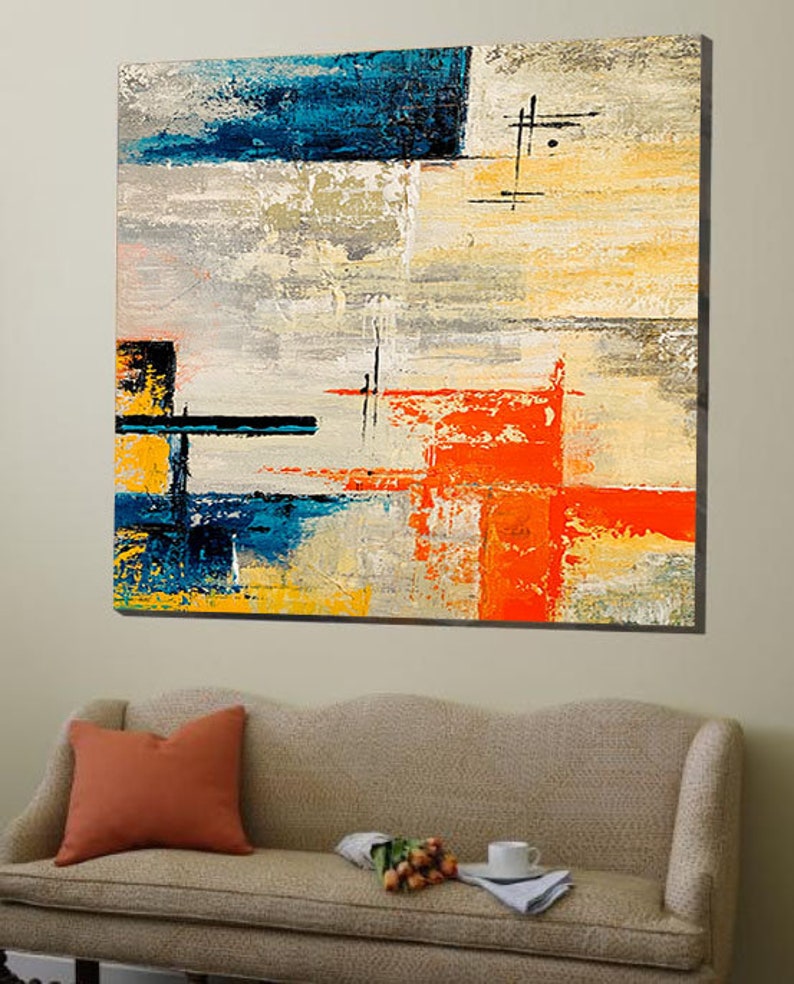 Extra Large Landscape Wall Art.Textured Abstract Etsy