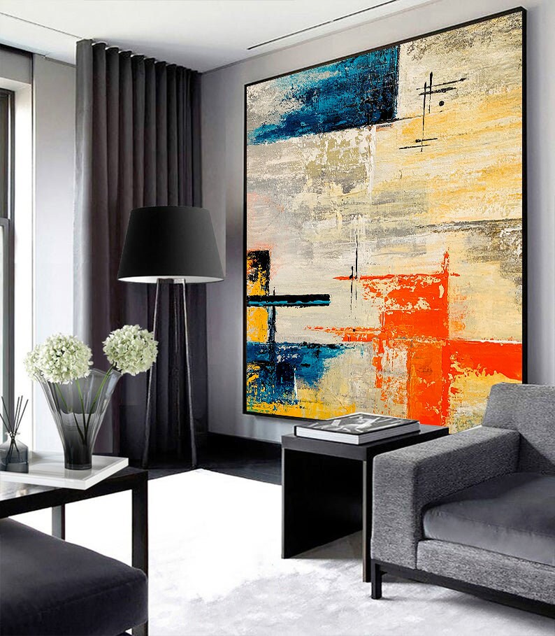 Extra Large Landscape Wall Art.Textured Abstract Etsy