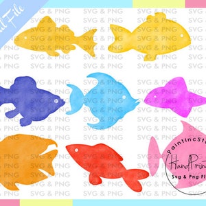 8 Watercolor Fish Sublimation Png,Fish Png,Fish Clipart,Beach Clipart,Fish Clipart,Sea Clipart,Fishing Clipart,Colorful Fish,Digital Clipart