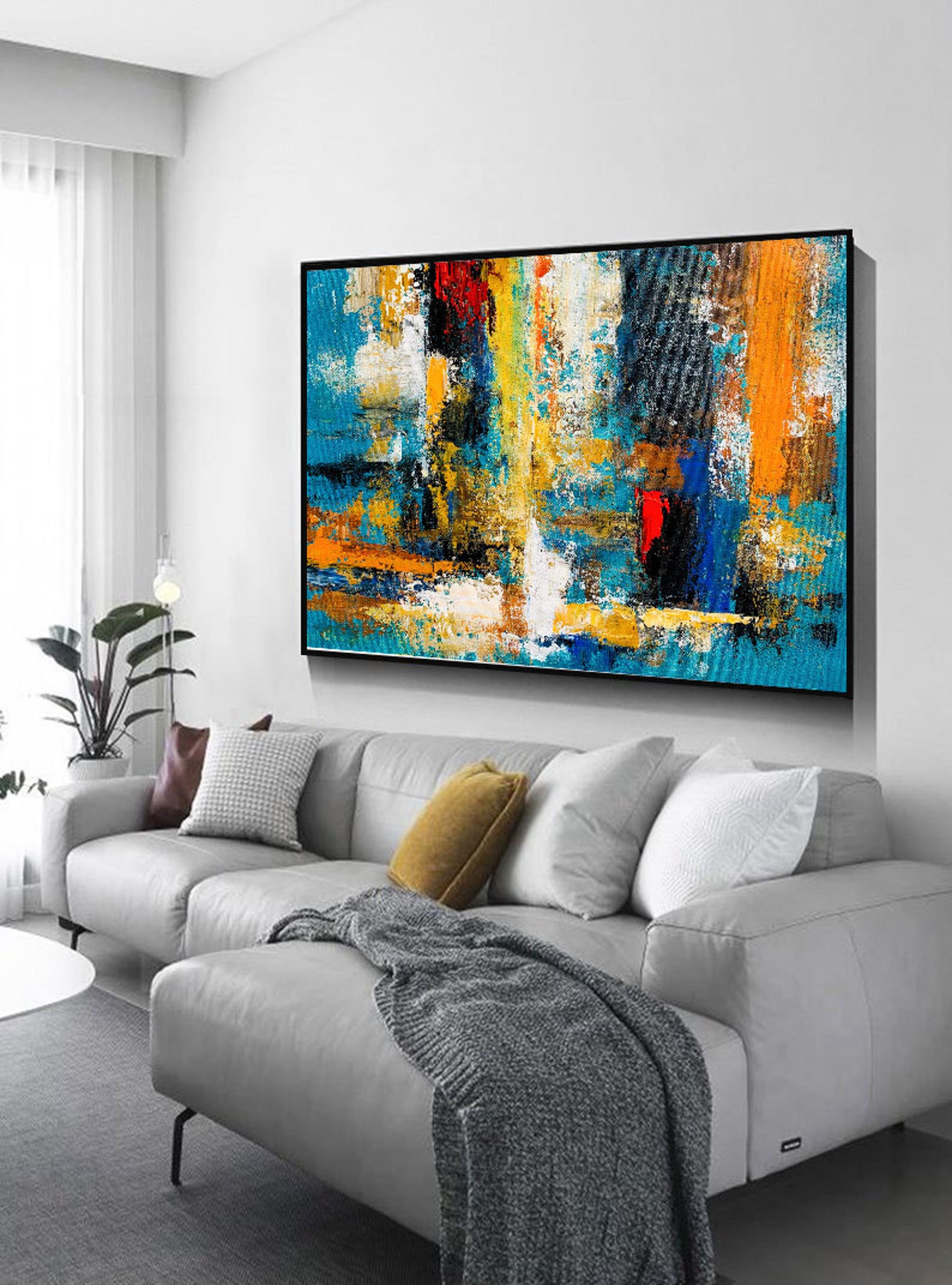 Extra Large Wall Artlarge Abstractmodern Abstracttexture - Etsy UK