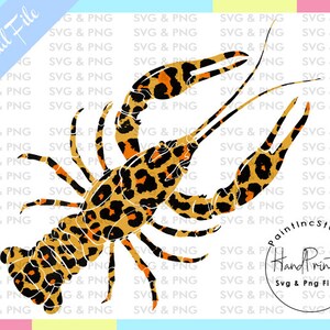 CrawFish Sublimation PNG,CrawFish Clipart,Animal Print,Crawfish Animal Print,Mardi Gras,Leopard Print,Cheetah,Hand Drawn,Digital Clipart