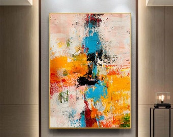 Abstract Oil Painting On Canvas Modern Oil Painting Hand Painted Large Wall Art For Home Decor,#0034