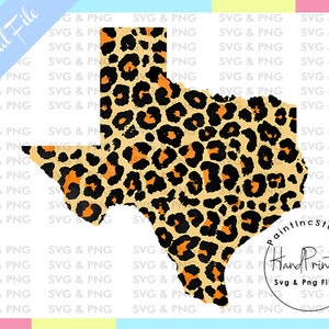 Texas Sublimation Png,Leopard Print Texas,Texas State Leopard,Texas Maps Png,Texas Clipart,Texas Flag,Texas State,Hand Drawn,Digital Clipart