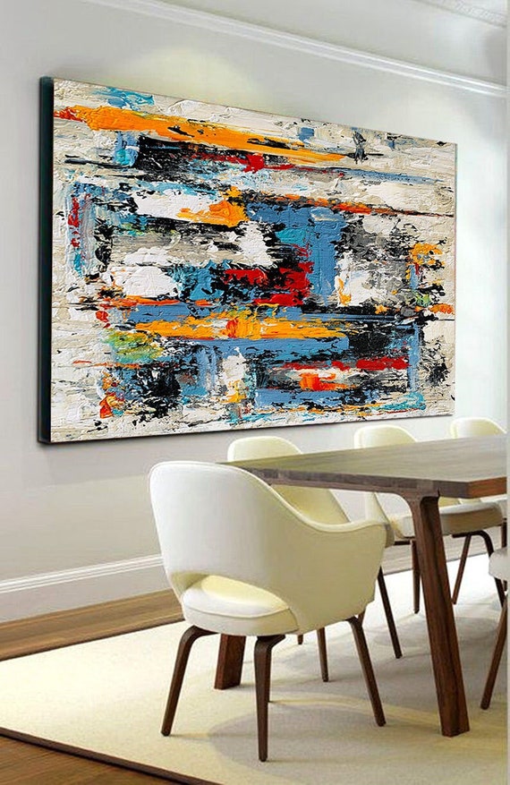Painting on Canvas Original Abstract Painting Large Wall Art Etsy