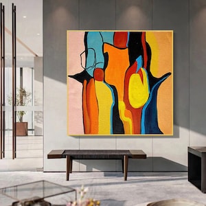 Vibrant Painting Abstract Painting, Original Painting, Canvas Painting, Handmade Painting, Large Original Oil Painting, Home Decor, Wall Art