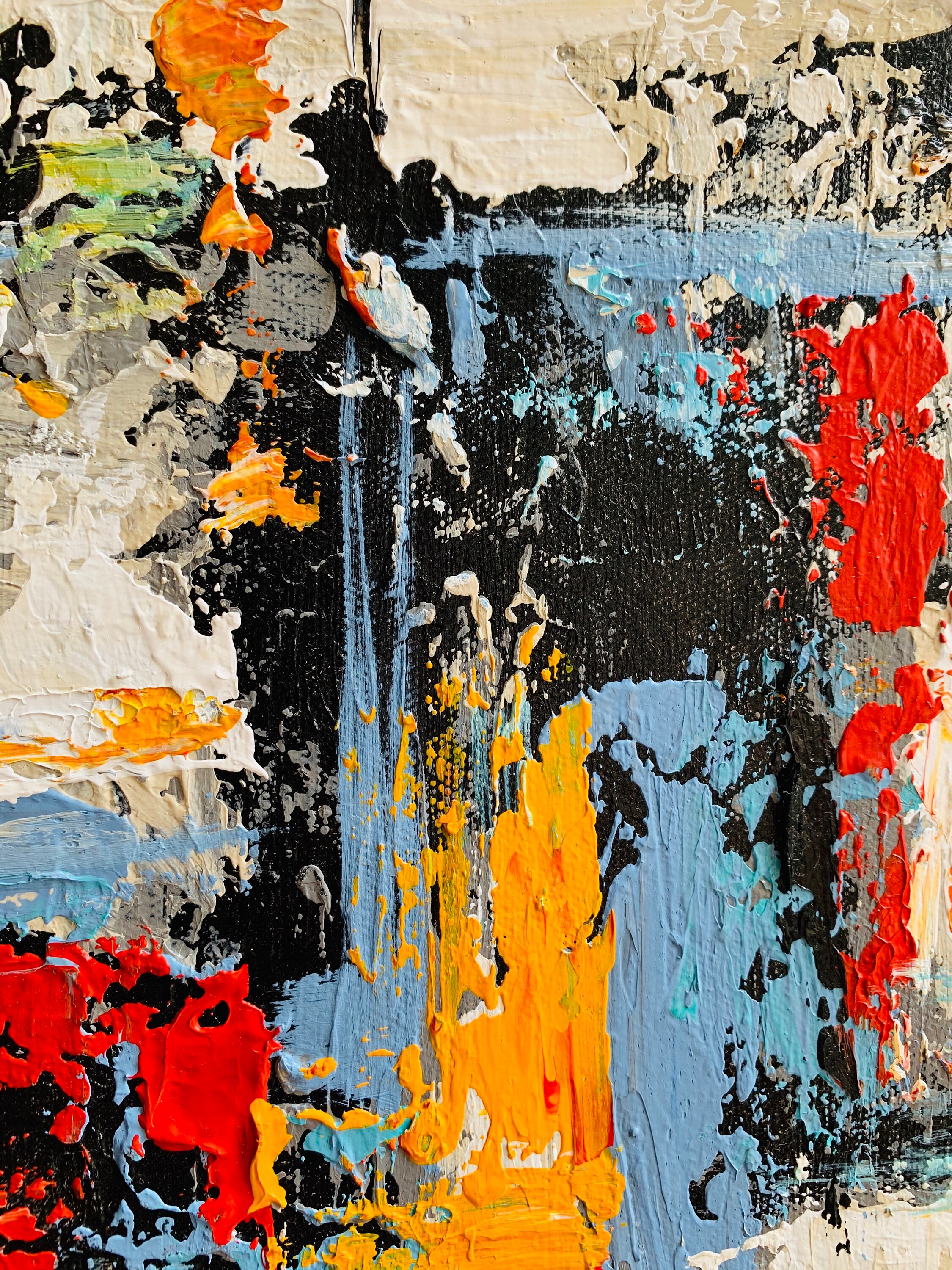 Extra große Wandkunst Gemälde auf Leinwand Strukturbild | Etsy