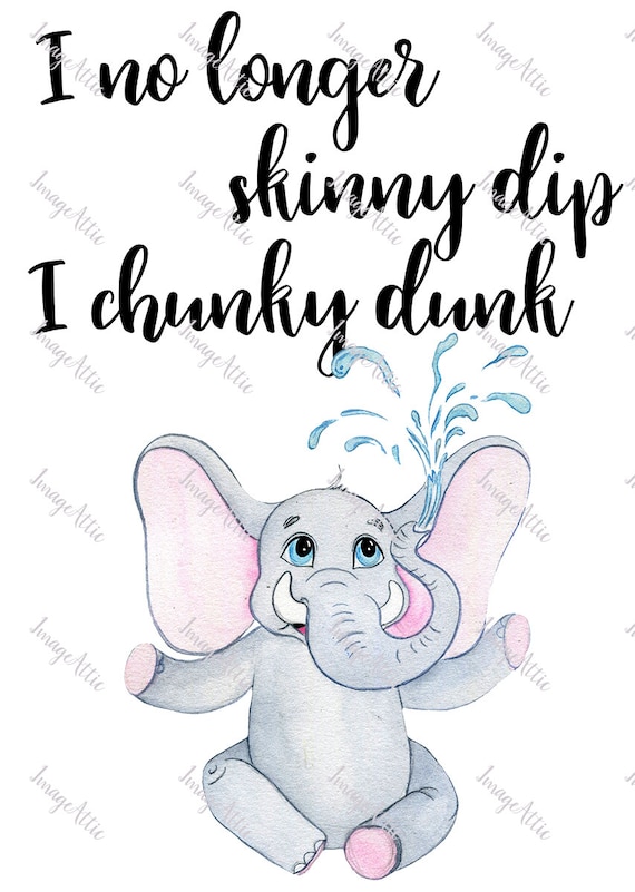Chunky Dunk Elephant Embroidery Design