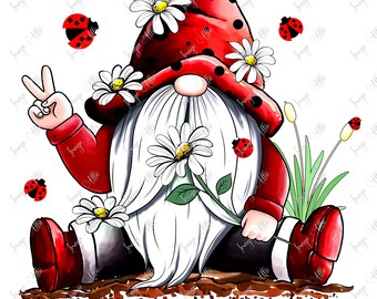 Gnome Let It Be - Waterslide Decal - Clear - READY TO USE-  Yeti Decal -  88922 W