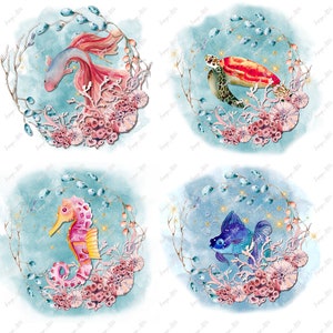 Wonderful Sea Life - Waterslide Decal - Clear - READY TO USE -  54131 W