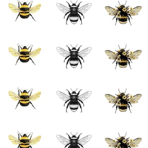 Bees Bees Bees - Choose Decoupage Transfer or Waterslide Decal - 78133